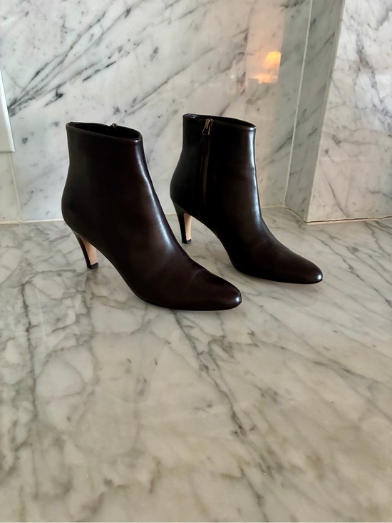 Ferragamo Shoes - Salvatore Ferragamo Dark Brown Leather Ankle Boots - barely worn